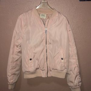 Pink bomber jacket